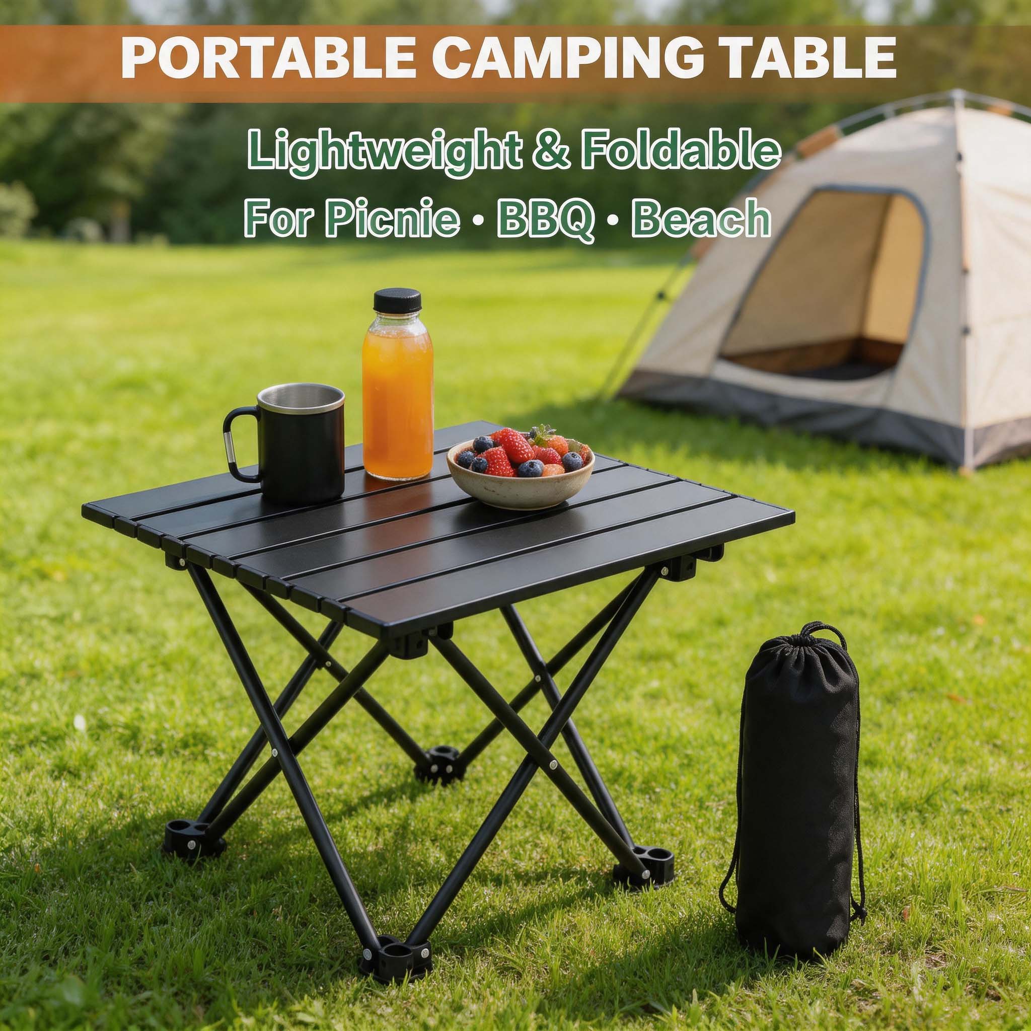 Camping Cooking Table - 1/2PCS Camping Side Table Folding Portable