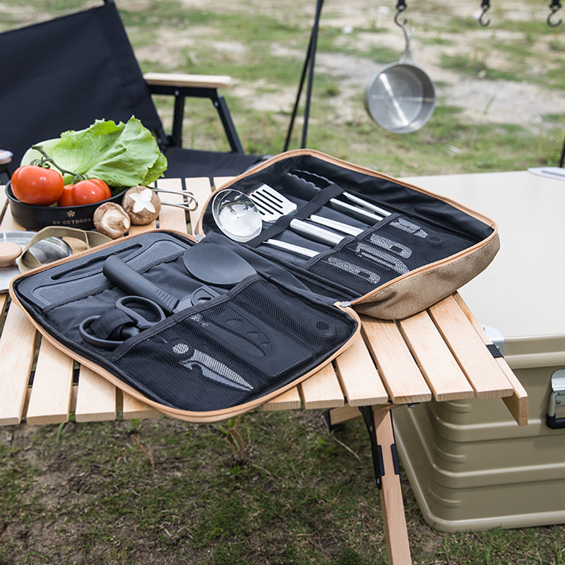 8pcs Camping Kitchen Cookware  - Camping Hiking Cooking ulasan dan harga