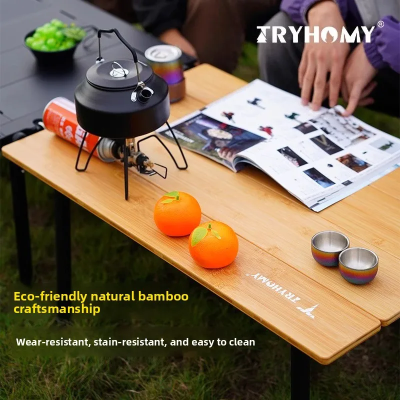 Tryhomy Outdoor Camping Table  - Camping Cooking Table ulasan dan harga