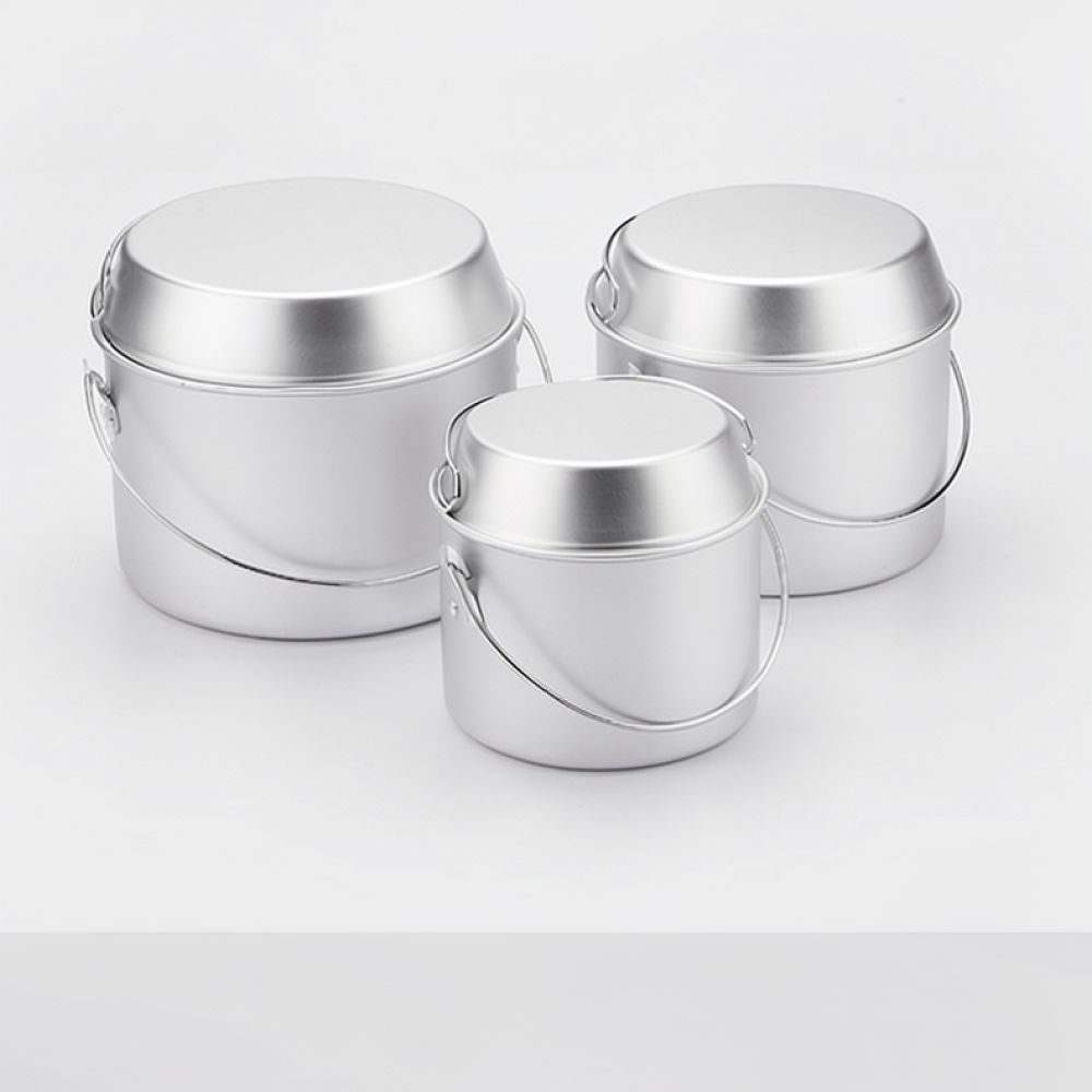 Portable Aluminum Camping Pot  - Camping Cooking Dining Set ulasan dan harga