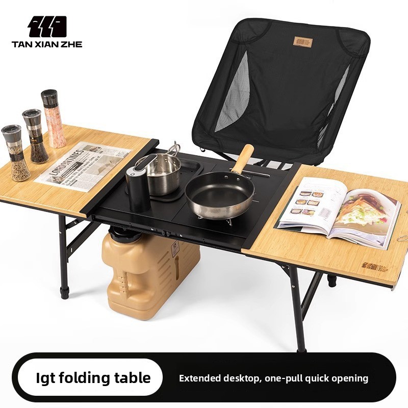 Aluminum IGT Camping Table, He - Camping Cooking Table ulasan dan harga