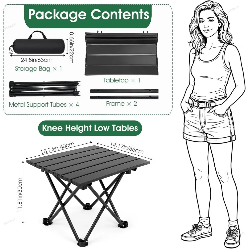1/2PCS Camping Side Table Fold - Camping Cooking Table ulasan dan harga