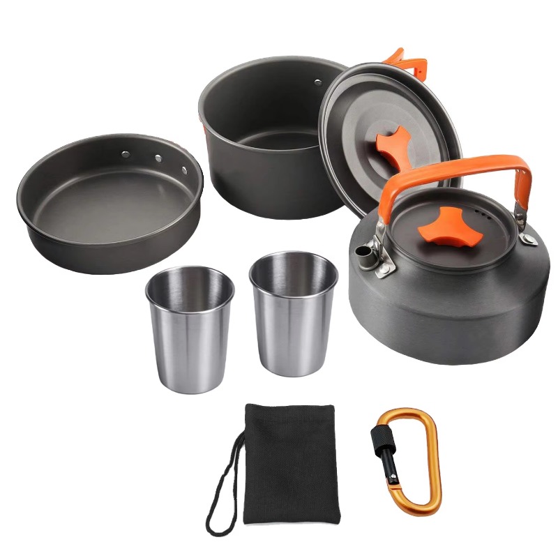 High Quality Outdoor Lightweig - Quality Camping Cooking Set ulasan dan harga
