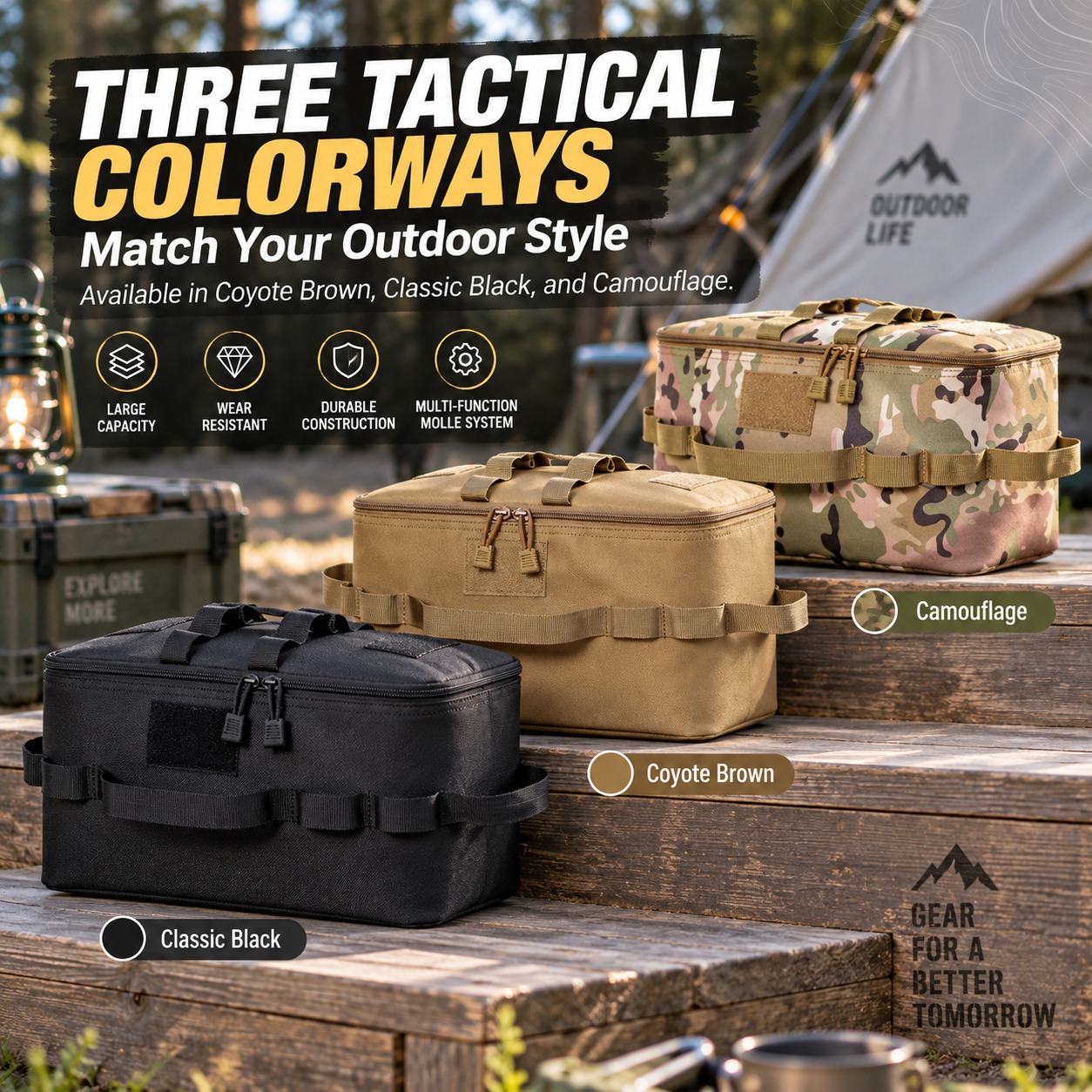 Multifunctional Tactical Campi - Camping Cooking Organizer ulasan dan harga