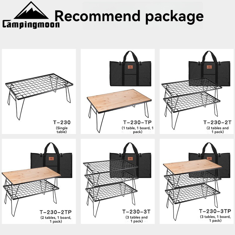 CAMPINGMOON T-230 Portable Mul - Camping Cooking Table ulasan dan harga