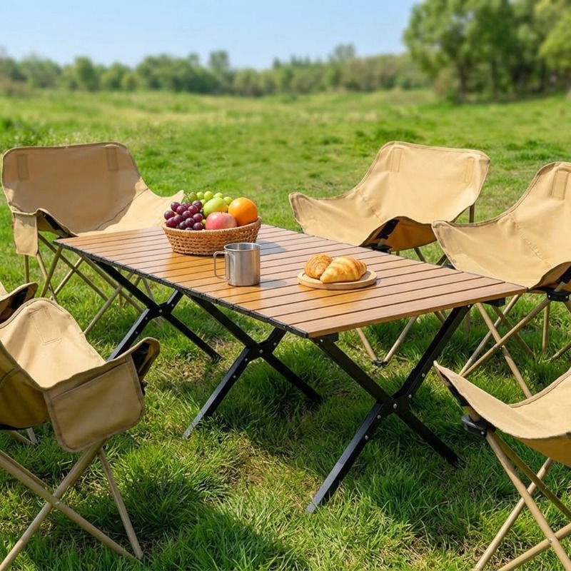 Portable Foldable Egg Roll Tab - Camping Cooking Table ulasan dan harga
