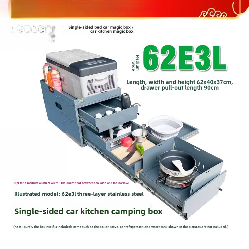 Portable Tailgate Kitchen & St - Camping Cooking Organizer ulasan dan harga