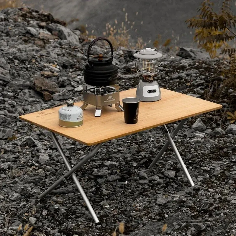 MOUNTAINHIKER 2/3 Bamboo Foldi - Camping Cooking Table ulasan dan harga