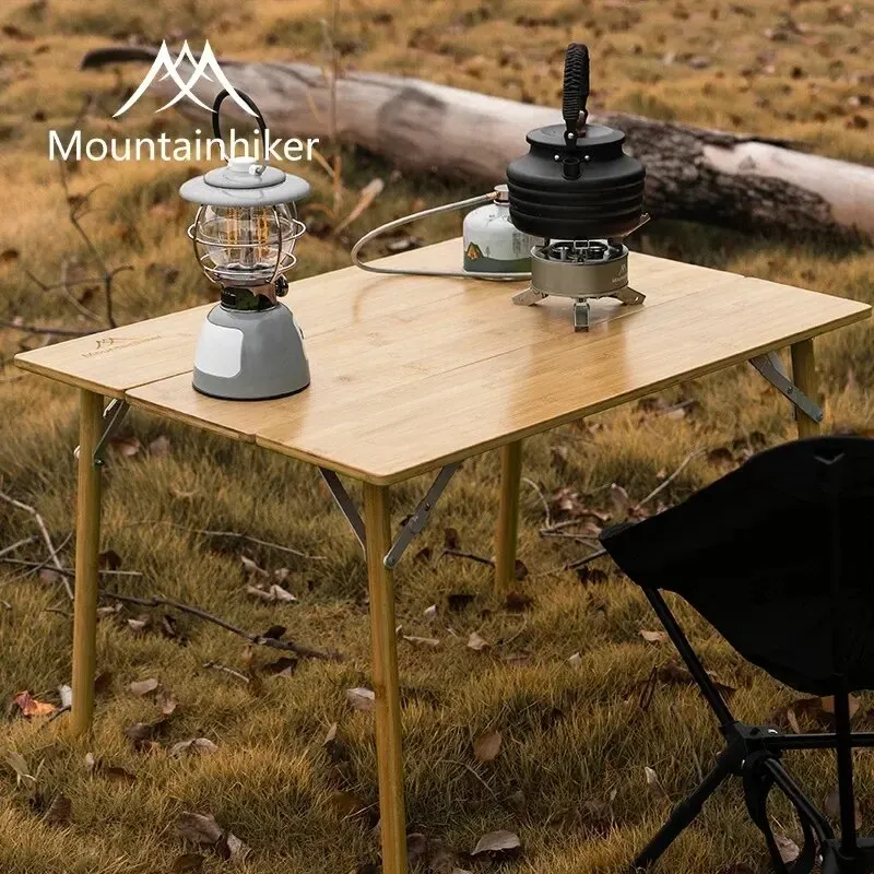 MOUNTAINHIKER 2/3 Bamboo Foldi - Camping Cooking Table ulasan dan harga